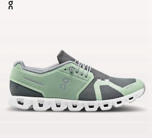 Men's On Cloud 5 Combo Sneakers Green | 1263489-VX