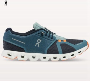 Men's On Cloud 5 Push Sneakers Navy | 7804615-GV