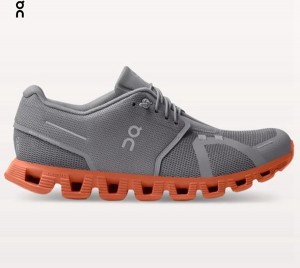 Men's On Cloud 5 Sneakers Grey | 1249853-ZQ