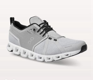 Men's On Cloud 5 Waterproof Sneakers Grey | 4981623-KB