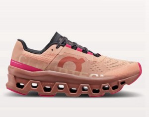 Men's On Cloudmonster Road Running Shoes Rose | 9431267-JK