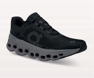 Men's On Cloudmonster Road Running Shoes Black | 3875490-AR