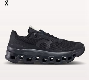 Men's On Cloudmonster Sensa Road Running Shoes Black | 3182706-CA