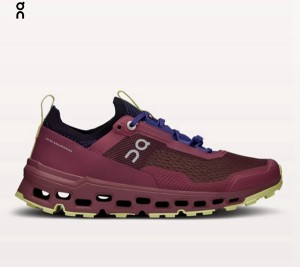 Men's On Cloudultra 2 Trail Running Shoes Burgundy | 3954281-DK