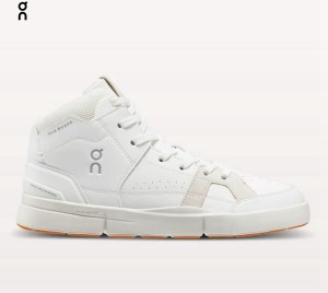 Men's On The Roger Clubhouse Mid Sneakers White | 6921034-CT