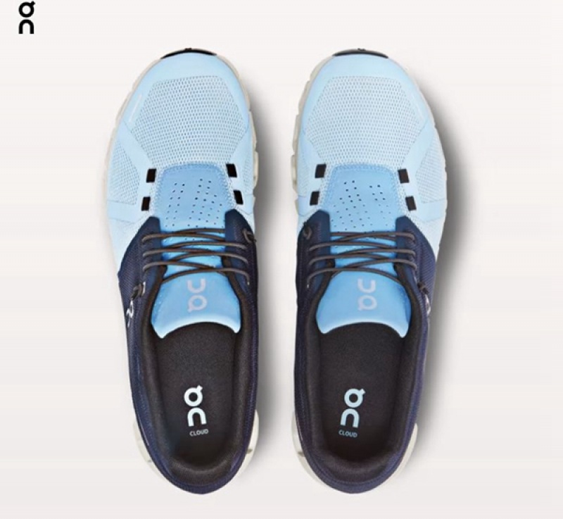 Men's On Cloud 5 Sneakers Blue | 9647152-ZT