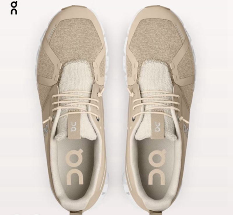 Men's On Cloud 5 Terry Sneakers Khaki | 1497052-MV