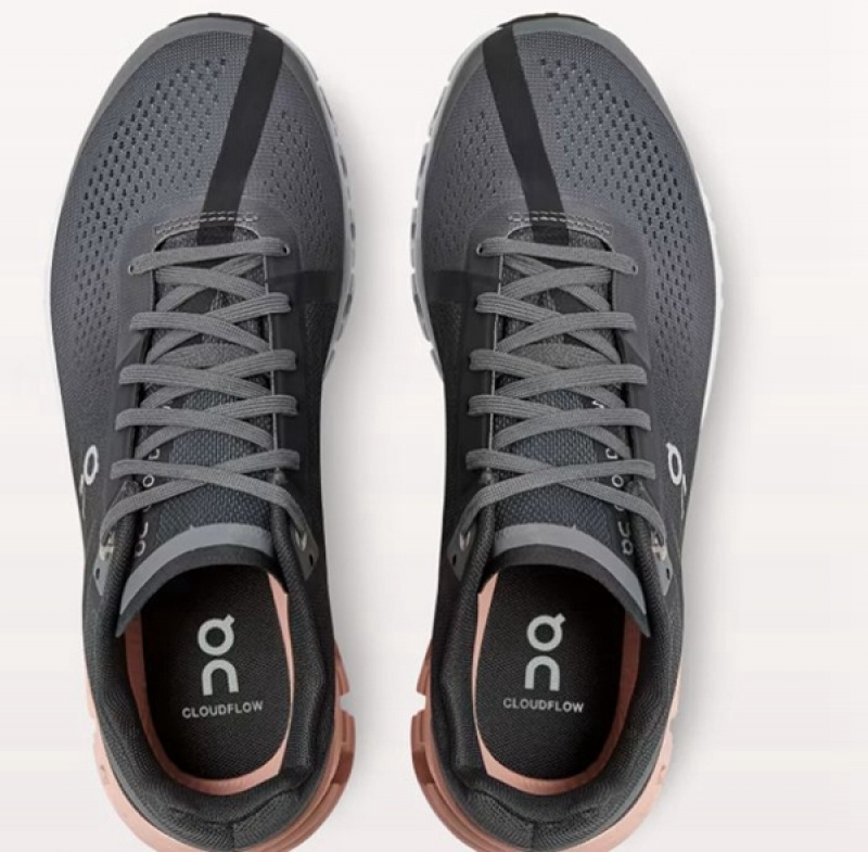 Men's On Cloudflow Road Running Shoes Black | 5847692-XK