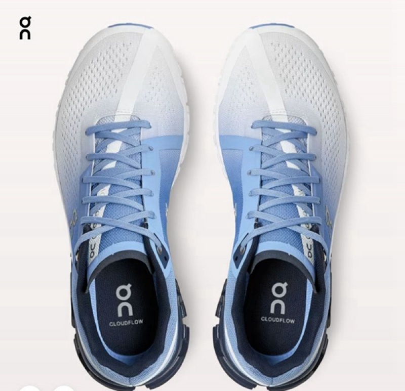 Men's On Cloudflow Road Running Shoes Blue | 4036592-OZ