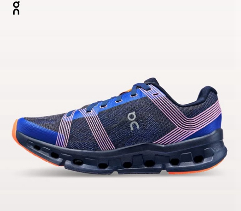 Men's On Cloudgo Road Running Shoes Navy | 4356720-DF