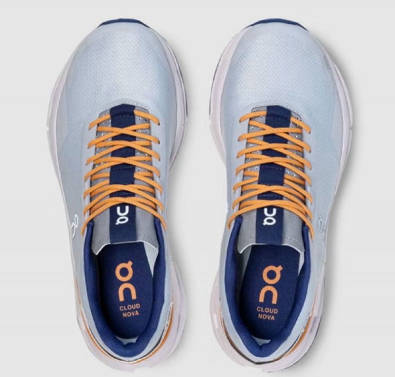 Men's On Cloudnova Form Sneakers Blue | 5130862-HK