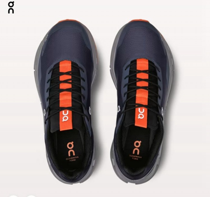 Men's On Cloudnova Form Sneakers Navy | 1540732-HB