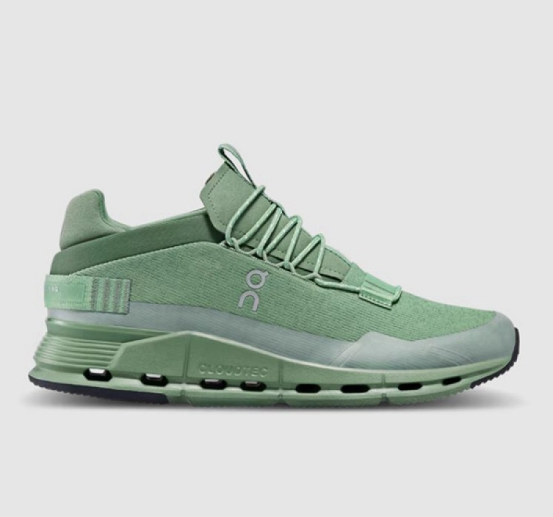 Men's On Cloudnova Sensa Sneakers Green | 6437208-WC