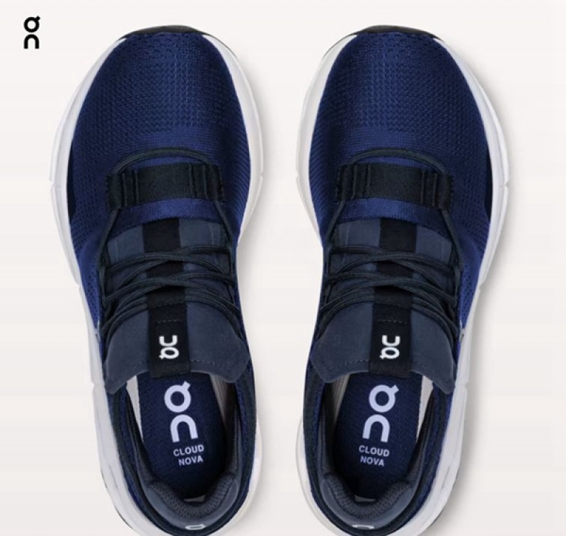 Men's On Cloudnova Sneakers Blue | 7328540-MX