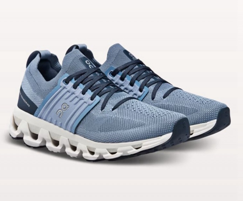 Men's On Cloudswift 3 Road Running Shoes Blue | 8219340-DU