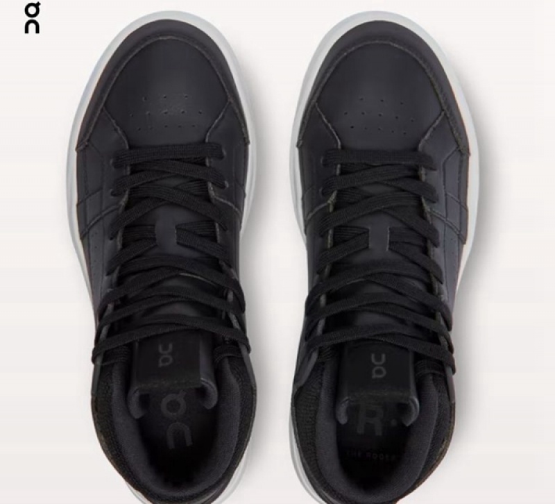 Men's On The Roger Clubhouse Mid Sneakers Black | 9205134-EB