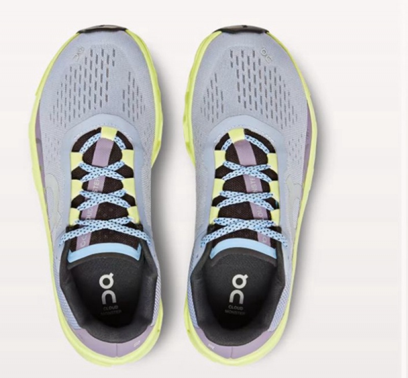 Women's On Cloudmonster Road Running Shoes Blue | 9063475-YK