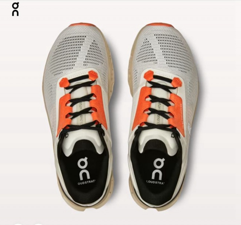 Women's On Cloudstratus 3 Road Running Shoes Grey | 0847562-VN